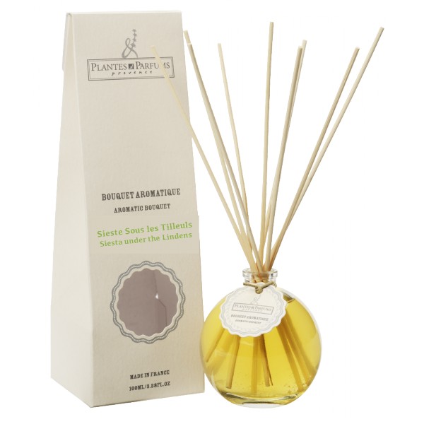 Duftflakon mit Aromastäbchen "Mittagsruhe unter Linden", 100 ml