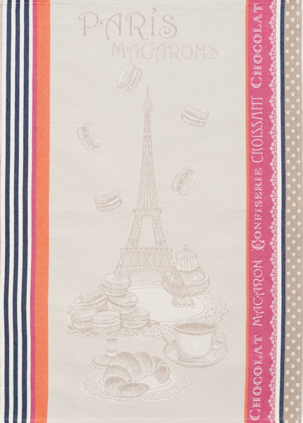 Geschirrtuch, 50 x 70 cm "Paris-Macarons"