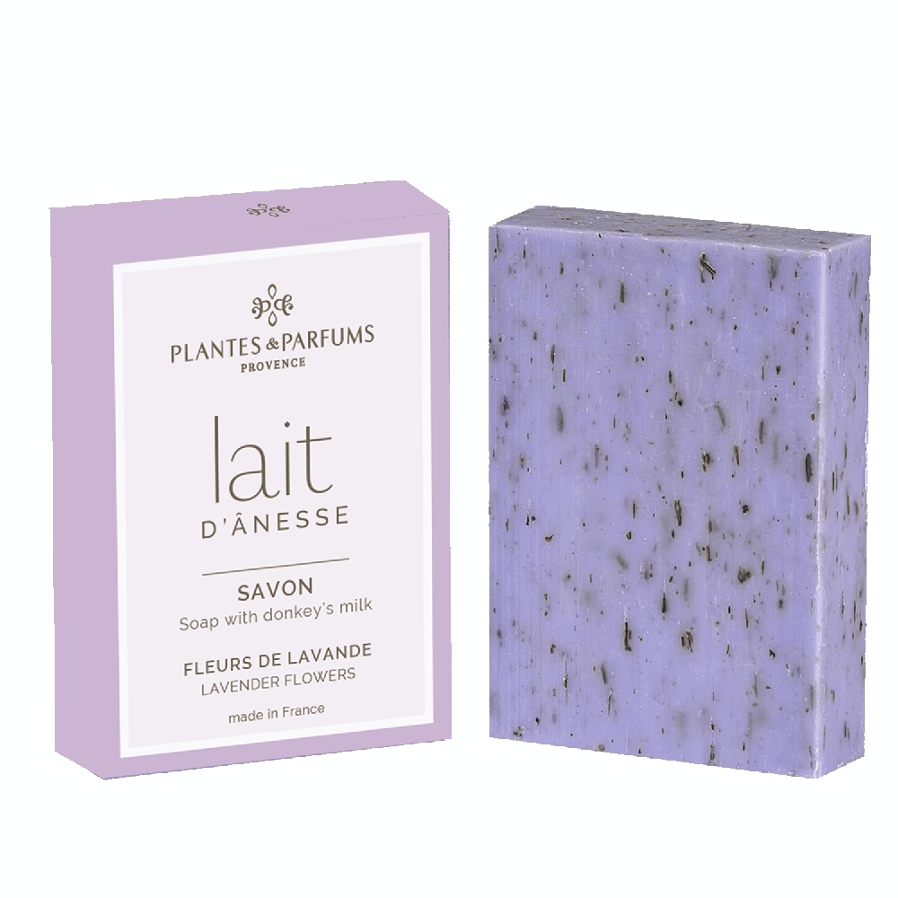 Seife mit Eselsmilch, 100 g "Lavendelblüten"