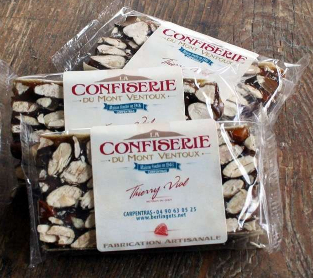 Schwarzer Nougat aus der Provence, 50 g