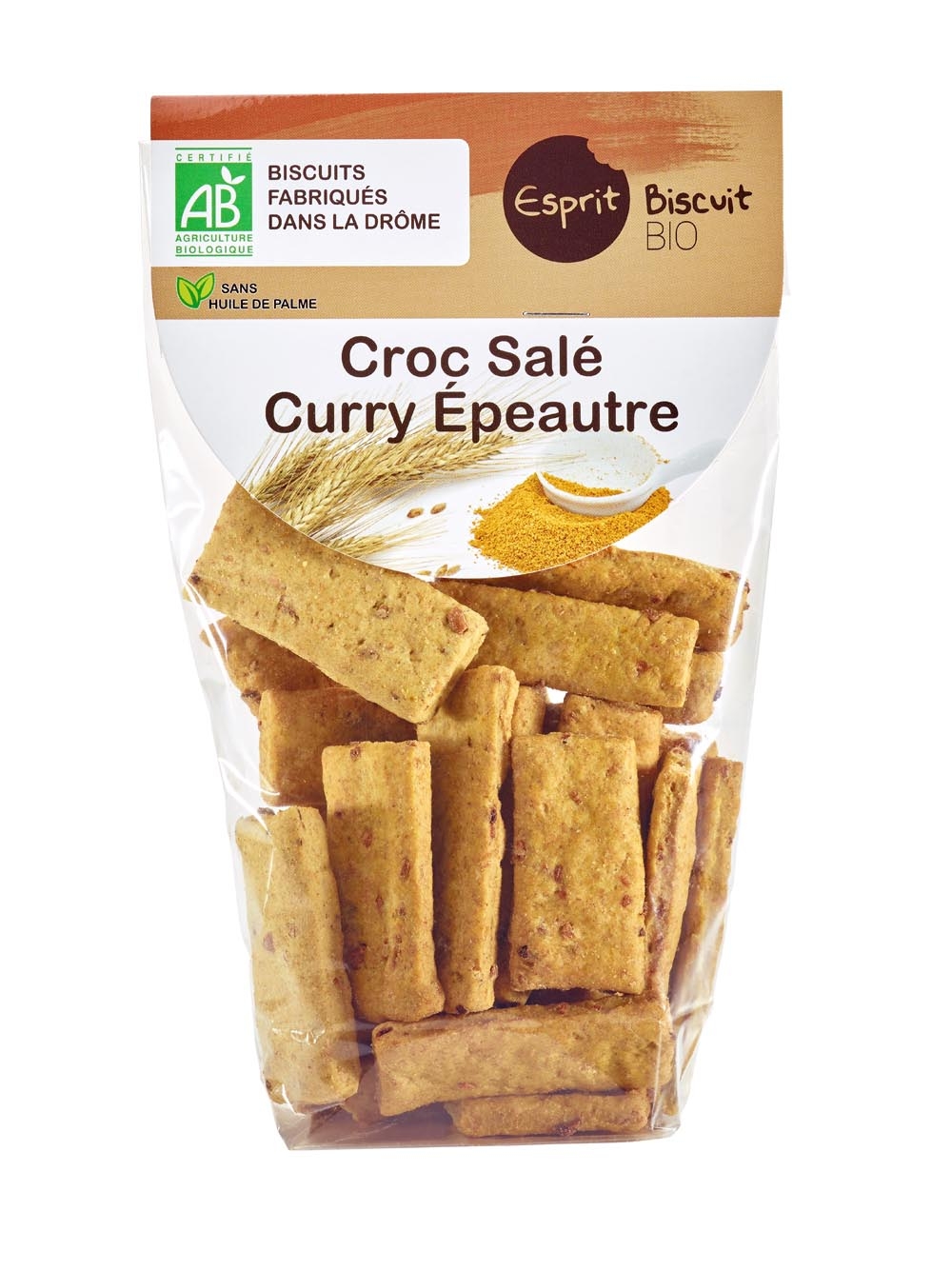 Bio Dinkel-Curry-Kräcker ohne Palmöl, 150 g